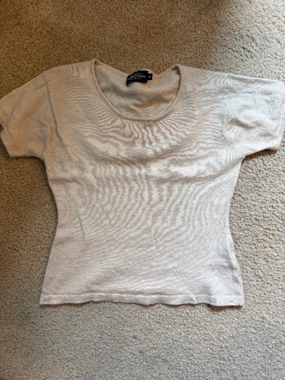 VTG The J Peterman Company Vintage Knit Top Sweater Cashmere Silk Merino Wool
